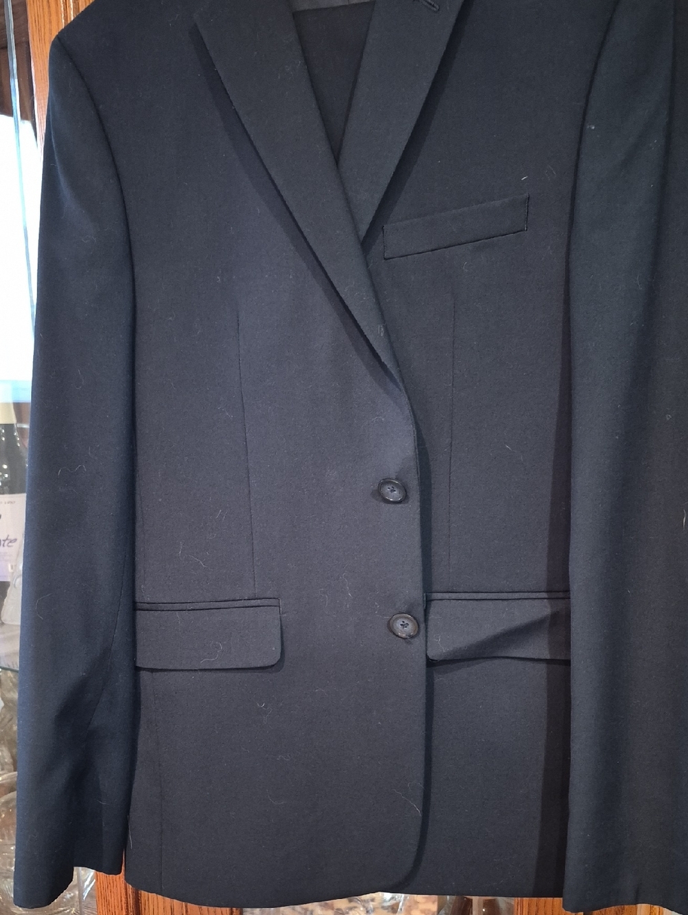 Classic Men's Black Blazer - Tailored Two-Button